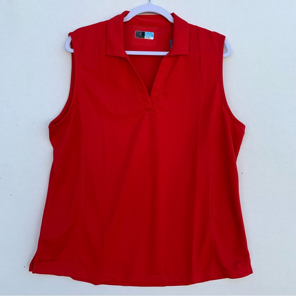 PGatour Red Golf polo Shirt Womens XXL  AirFlux Stretch